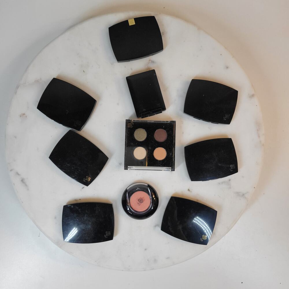 Vintage Lancome Mystery Lot Of‎ 10 Eyeshadow Palettes Blush Powder Make-Up